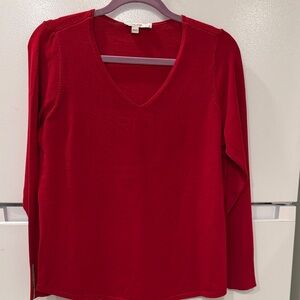 Chico's V-Neck Long Sleeve Top S